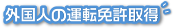 Foreigners' driving license training